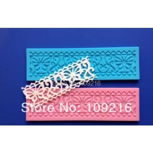 Wholesale!!1pcs Mini New Style Butterfly Type Hollow Bud Silk Lace(HY160)Silicone Handmade Fondant/Cake Decorating DIY Mold
