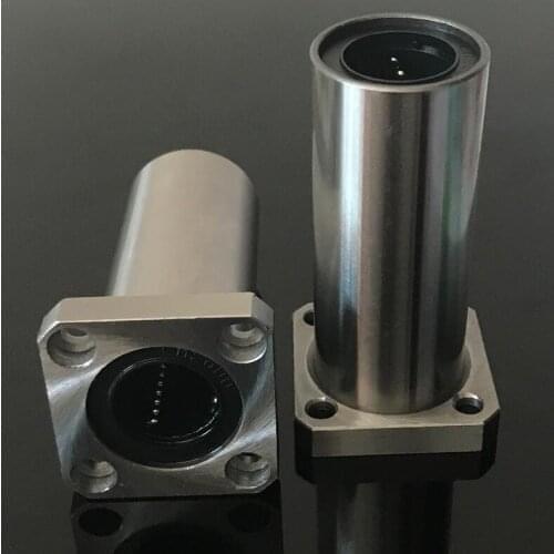 1pc LMK6LUU LMK8LUU LMK10LUU LMK12LUU Square Flange Type Linear Motion Bearing 3D Printer Linear Rod Part