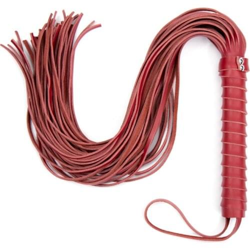 Real Genuine Leather Whip Fetish S&M Bdsm Sex Toy for Couples Sex Spanking Flogger Adult Games Bondage Restraints Sex Product