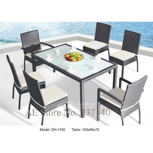 Garden set dining rattan table wicker table set furniture buying agent wholesale price quality control