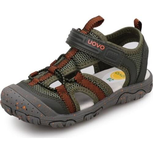 UOVO 2020 Brands summer kids shoes brand closed toe toddler boys sandals orthopedic sport pu leather boys sandals shoes