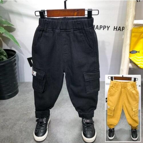 Autumn Boys Pants Girls Pants FoBaby boys Pants Kids Trousers cargo pants Clothes For Boys Children Clothing 2-6years