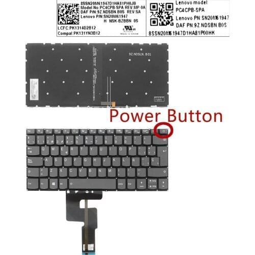 SP Spanish New For Lenovo Ideapad 330-14ikb 330H-14ikb 330L-14ikb 330E-14ikb 330R-14ikb Laptop Replacement Keyboard with Backlit