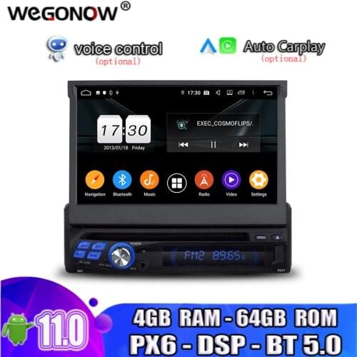 DSP 1din 7" Android 10.0 Octa Core Universal Car DVD Player Radio GPS Bluetooth5.0 WIFI USB Mirror link Car multimedia head Unit