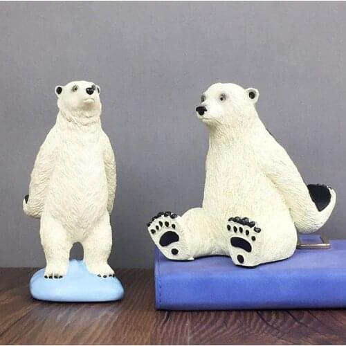 Cute Animal Phone Holder, Sitting / Standing Bear Cell Phone Stand Multi-Function Desk Phone Bracket Support Desktop Decoration