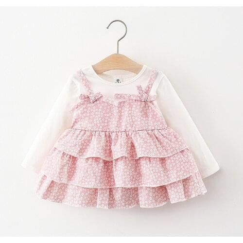 Newborn baby Girls spring clothes floral cake dress costume for baby girls clothing 1 year birthday princess tutu dresses dress