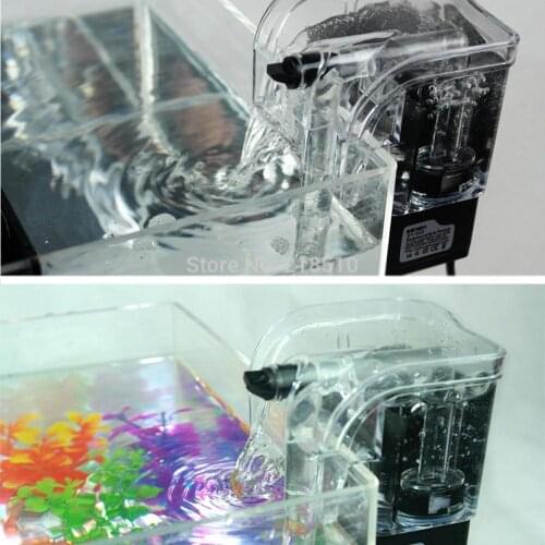 External Oxygen Pump Waterfall Filter for Fish Turtle Tank Aquarium 220-240V Aquariums Accessories Vacuum Aquariums Pumps