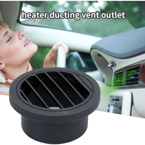 Car Heater Duct Warm Air Vent Outlet,Dashboard AC Heater Air Vent Duct Chrome Air Vent Outlet 75mm