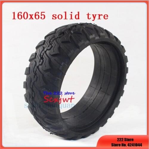 160*65 solid rubber tyres 160x65 mm Non inflatable Tires for Hoverboard ,Electric Skateboard, Scooter trolley, Wheelchair wheel
