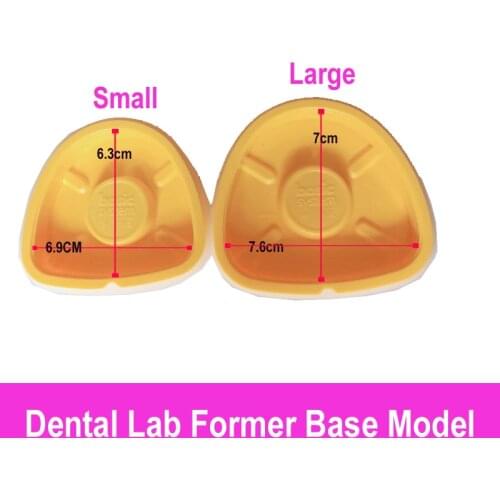 2PCS Dental denture Magnetic Base Case For Plaster Model Work Pouring Model