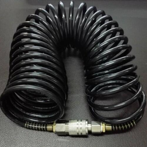 7.5M/25FT Air Hose Fittings Recoil Pneumatic Airline Compressor 200 PSI Quick Coupler SUB Sale