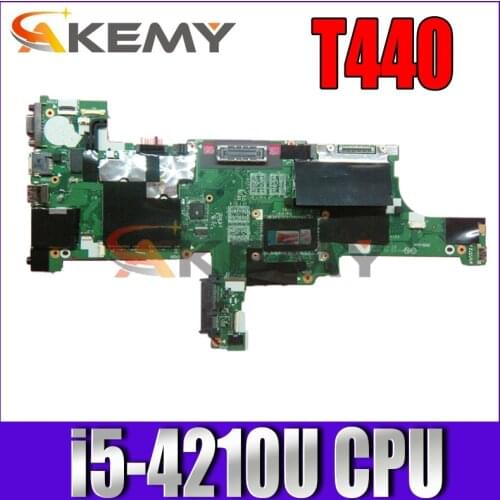 Akemy VIVL0 NM-A102 FRU 00HW197 laptop motherboard For Lenovo thinkpad T440 i5-4210U CPU Mainboard works