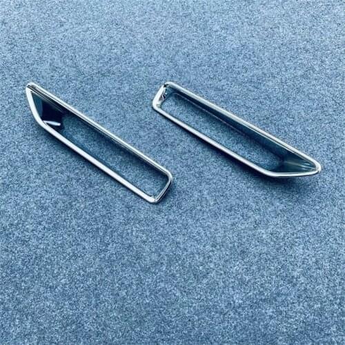 Car Styling Accessories ABS Chrome Rear Tail Fog light Lamp Cover Trim Frame For Mitsubishi ekx EK x 2019 2020 2pcs/set