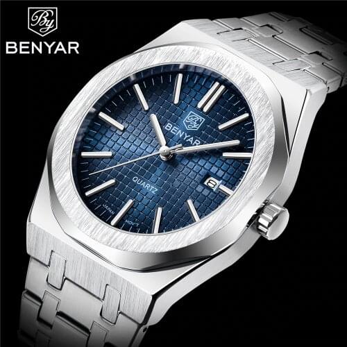 BENYAR 2020 New Luxury Brand Fashion Men Quartz Watches Waterproof Men Sports Watches Relogio Masculino Wristwatches