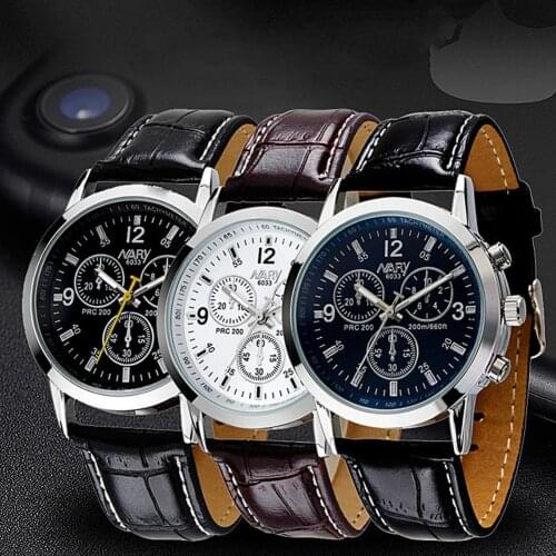 NARY Fashion Adjustable Round Dial Quartz Movement Faux Leather Strap Business Watch Work Wristwatch Ladies Watches Reloj Mujer