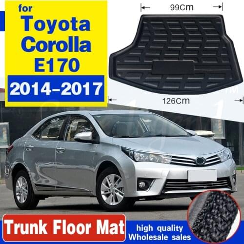 For Toyota Corolla Altis E170 2014 2015 2016 2017 Boot Mat Rear Trunk Liner Cargo Floor Carpet Guard Protector Car Accessories