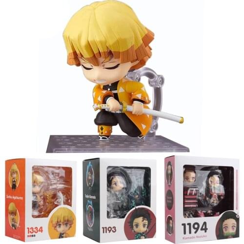 Demon Slayer Zenitsu Agatsuma 1334 Kamado Tanjirou 1193 Nezuko 1194 PVC Action Figure Collectible Model Toy