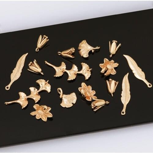 HAOSAW 6Pcs Jewelry Accessories/Charms/Flower Shapes/Decoration/Pendants/DIY Making/Hand Made/Jewelry Findings & Components