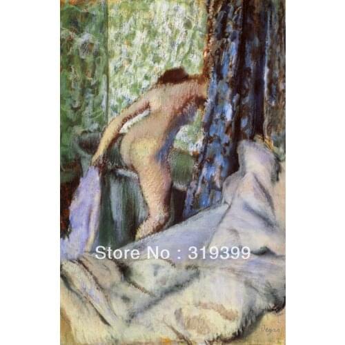 Oil Painting Reproduction on Linen Canvas, The Morning Bath by edgar degas ,Free DHL Shipping,100% handmade