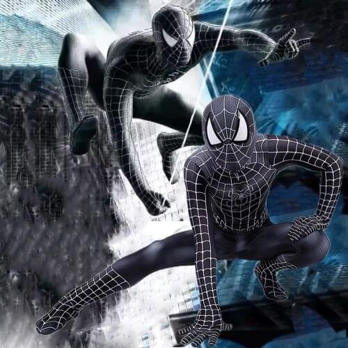 Adult kids Black Dark Raimi Costume cosplay Superhero Zentai Suit Catsuit Men/Adult/Kid Halloween Costumes Party Fancy Dress up
