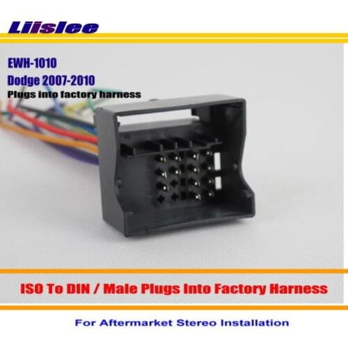 Liislee Car Wire For Dodge Sprinter 2007~2010/Car Stereo Adapter Connector/Plugs into Factory Harness/Male DIN To ISO