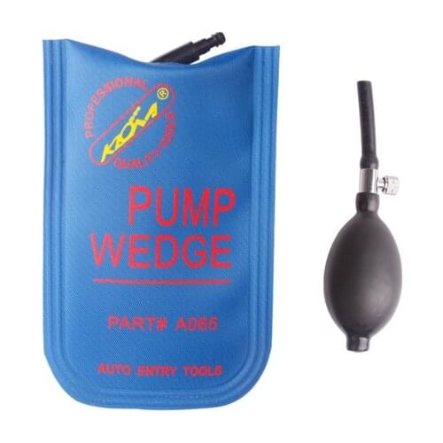 Small Blue Air pump wedge Inflatable Unlock Door car Auto tools 185mm * 115mm
