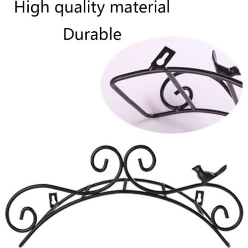 Garden Hose Metal Holder Cast Iron Wall Mount Bracket Pipe Hanger Rack Shelf