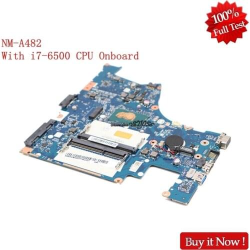 NOKOTION BMWQ1 BMWQ2 NM-A482 MainBoard for lenovo IdeaPad 300-15 300-15ISK 15.6'' Laptop Motherboard i7-6500U +HD 520 DDR3