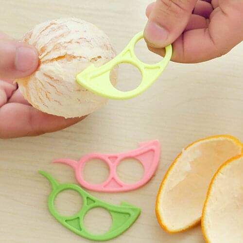 Plastic Orange Citrus Peeler Slicer Lemon Cutter Fruit Skin Remover Hand Grapefruit Peeling Cutter Kitchen Gadgets Accessories