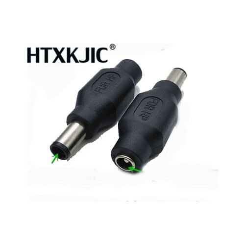 For DELL 7.4*5.0 convertor Portable DC tips power charger adaptor 5.5*2.1 with chip inside could charge battery