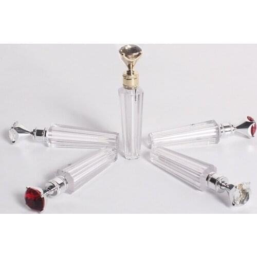 2ml Empty high quality clear Lip Gloss Tube with silver gold diamond cosmetic Packaging Containers 30pcs