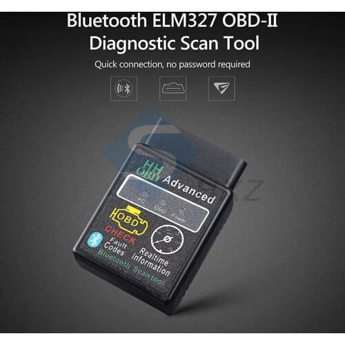 OBD2 HH OBD ELM327 V1.5/2.1 Bluetooth OBD2 Check Engine Car Auto Diagnostic Scanner Tool Interface compatible For Android/iOS