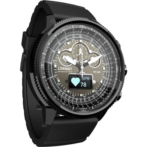 Lokmat MOKA Smart Watch Men Sport Band Fitness Tracker Heart Rate Calories Sensor BT Pedometers Information Reminder Digital