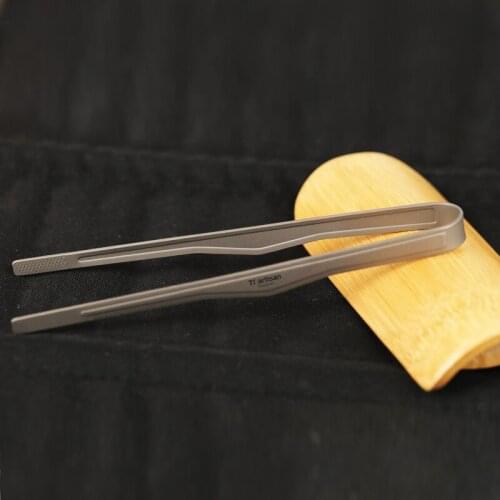 Outdoor pure titanium vegetable clip steak barbecue clip camping tools tea clip