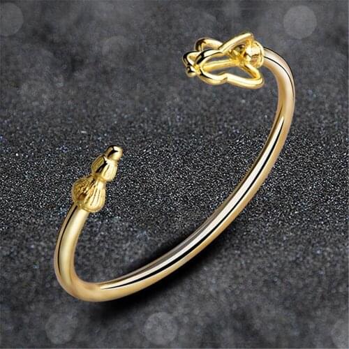 WQQCR Womens Fashion Bracelet and Bangle Summer Style French Open Bracelet Womens 18 Gold Beautiful Bracelet Jewelry