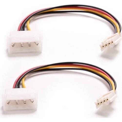 1pcs 4 Pin Molex IDE Male to 4P ATA Female Power Cable to Floppy Drive Adapter Computer PC Floppy Drive Connector Cord PSU