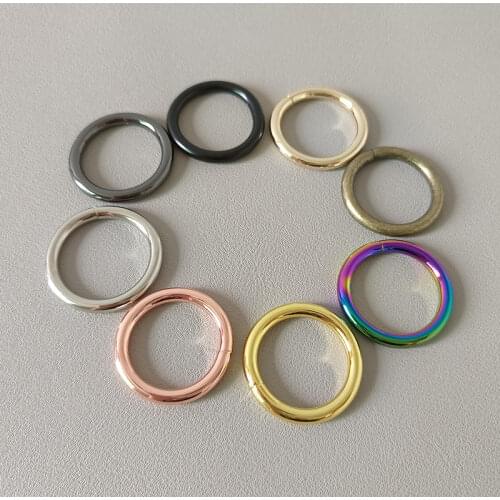 10Pcs Inner 25mm Metal O Ring Wheel Belt Loop Buckle For Bag Pet Dog Martingale Collar Accessory Hardware Garment Harness Clasp