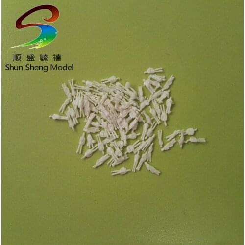 1000pcs HO Scale 1:150 train layout Model white figure unpainted
