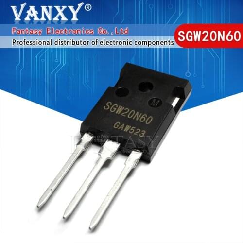 5pcs SGW20N60 TO-247 G20N60 TO247 20N60 IGBT 600V 20A new original