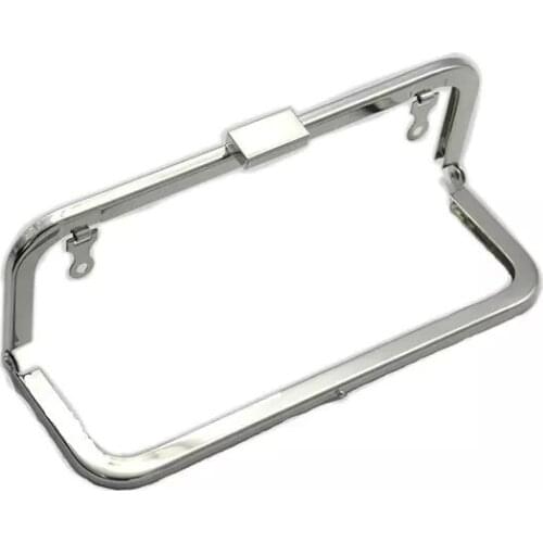 6 3/4 inches Silver Finish Purse Frames ,Clutch Frame With Loops