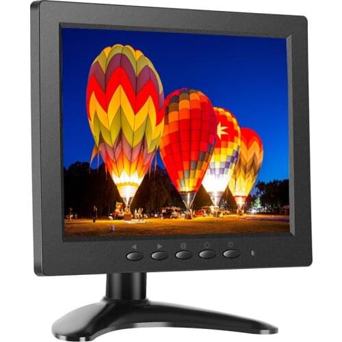 8 Inch HDMI Touch Monitor 1024x768 Resolution Display Portable 4:3 TFT LCD Mini HD Color Video Screen Monitor with HDMI VGA BNC