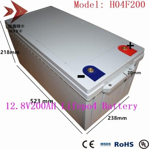 12V 200Ah Lifepo4 Battery free Maintenance Deep Cycle Built BMS High Quality for Yacht Motorhome Home Solar System