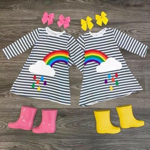 Free shipping Toddler Baby Girls Kids Casual Party Princess Dress Sundress Clothes