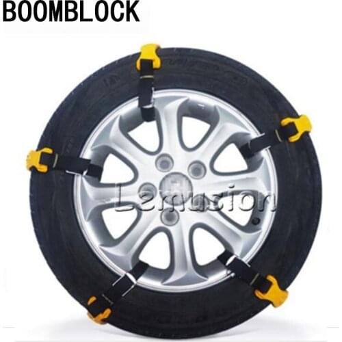 BOOMBLOCK 10pcs/set For Audi A4 A3 A6 C6 B7 B8 B5 Q5 Seat Leon Ibiza Skoda Fabia Yeti Car Styling Tire Wheel Non-slip Chains