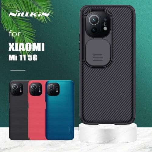 For Xiaomi Mi 11 5G Case Nillkin CamShield Case Slide Camera Case Ultra-Thin PC Frosted Shield Cover for Xiaomi Mi 11 Mi11 Case