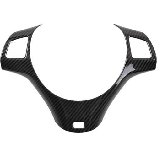 Car Interior Steering Wheel Decoration Cover Trim For-BMW 3 Series E90 E92 E93 2005-2012 LHD
