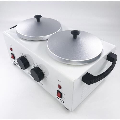 Double Depilatory Wax Heater Melting Machine Paraffine Warmer SPA Epilator Hair Removal Tool