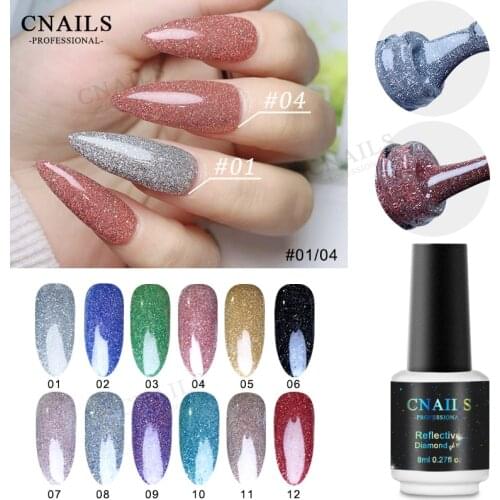 Flash Gel Disco Gel Lanquer High Quality Varnish Long Lasting Reflective Glitter UV Nail Gel Polish