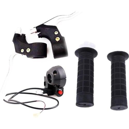 Pocket Mini Bike Hand Grips Kill Stop Switch Twist Throttle Brake Levers Set 2 Stroke ATV Quad Go Kart Dirt Bike Motorcycle