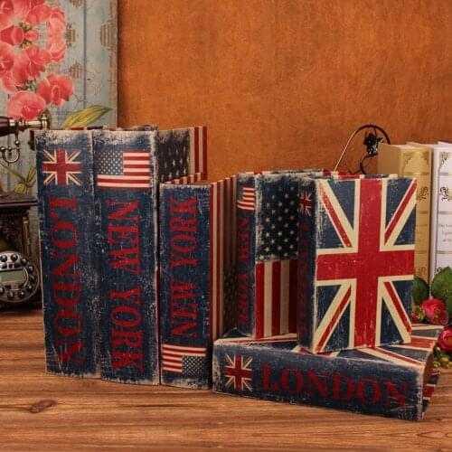 Creative Window Decoration Flag Imitation Book Box Props Fake Bridal Chamber Decoration Display Collection Murals Model Ornament